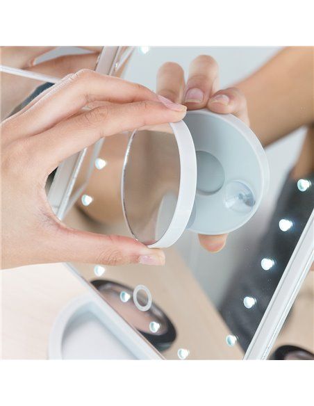 Espejo led de aumento 4 en 1 innovagoods