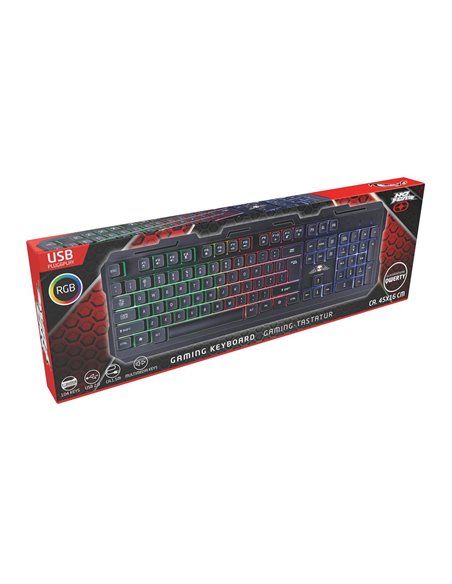Teclado para jogos QWERTY No Fear com luz RGB