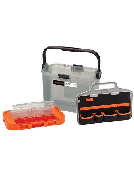 S.of. brico kit with 18v hammer drill and accessories bcksb05-qw black+decker