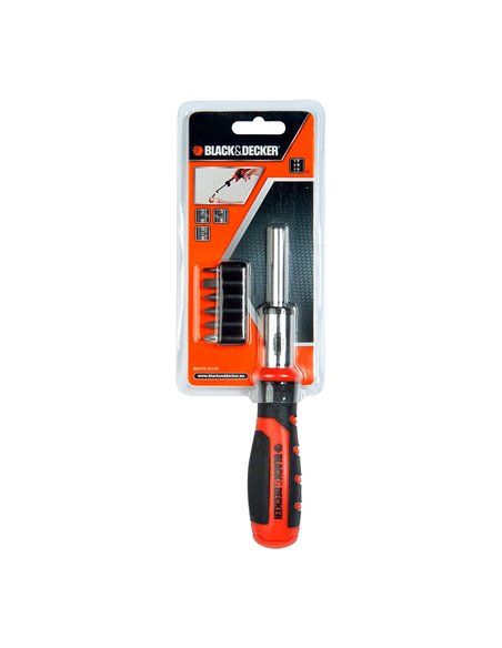 S.of. ratcheting multibit set +6 bits bdht0-62129 black+decker