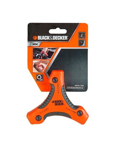 S.of.juego 9 llaves hexagonales mm bdht0-71628 black+decker