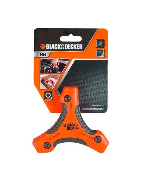 S.of.juego 9 llaves hexagonales mm bdht0-71628 black+decker