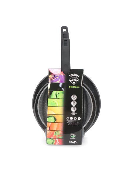 S.of. set 3 non-stick frying pans "professional line" edm