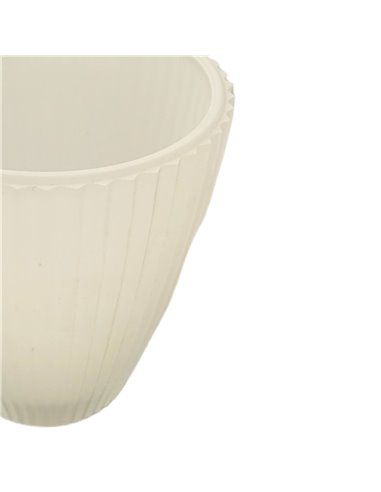 Tulipa de cristal mate modelo Viena 13x13cm
