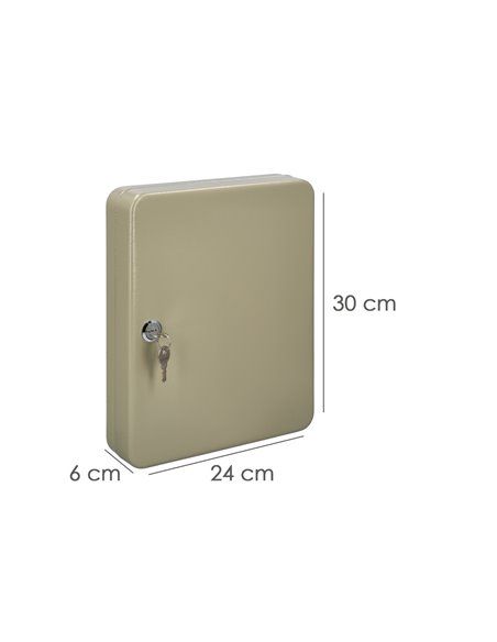 Armario De Seguridad Para Llaves Para 45  Llaves, Etiqueteros Incluidos. Armario Seguridad Llaves, Armario Llavero, 6x24x30 cm.