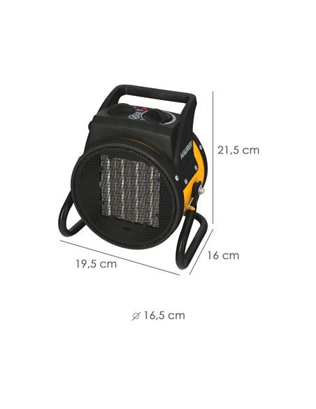 Termoventilador Ceramico Cañon Suelo y Pared 1000 / 2000 Watt. Cañon Aire Caliente, Cañon Calefactor 2 Potencias