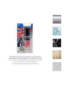 Pegamento Epoxi 2 Componentes (25 Ml.) Pegamento Metal, Cristal, Espejos, Plásticos, Mármol, Embarcaciones, Madera, Piel, Etc 2