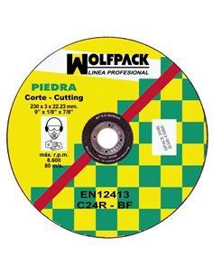 Disco Corte Abrasivo Piedra 230x3,2x22 mm.