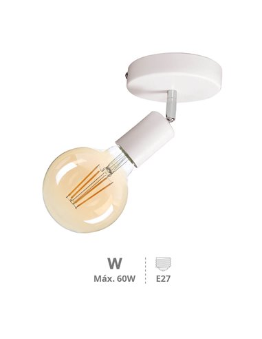 Foco de techo simple Serie Kestila E27 Blanco