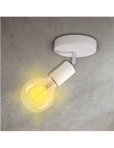 Foco de techo simple Serie Kestila E27 Blanco