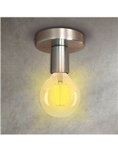 Foco de techo simple Serie Jokela E27 Níquel 2