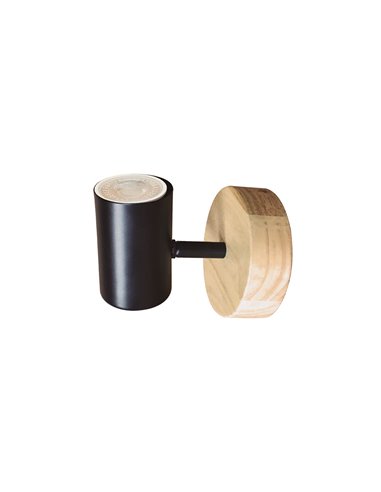 Foco de techo simple Serie Rintela GU10 Negro