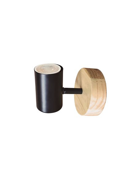 Foco de techo simple Serie Rintela GU10 Negro