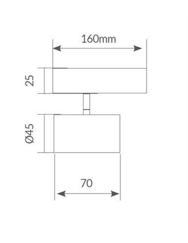 Foco de techo simple Serie Rintela GU10 Blanco
