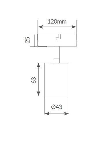 Foco de techo simple Serie Kestila E27 Blanco