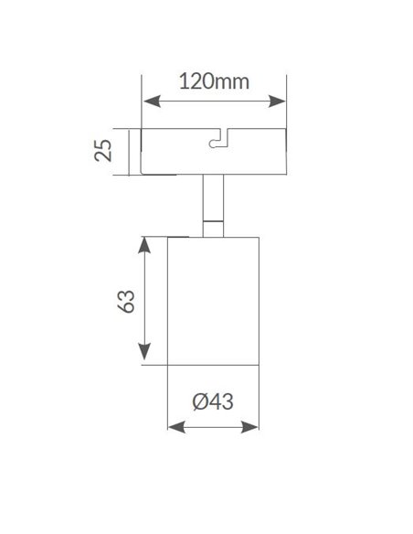 Foco de techo simple Serie Kestila E27 Blanco