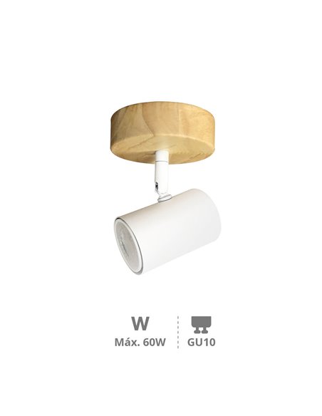 Foco de techo simple Serie Rintela GU10 Blanco