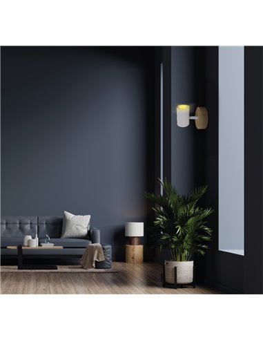 Foco de techo simple Serie Rintela GU10 Blanco