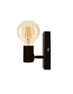 Foco de techo simple Serie Salmela E27 Negro