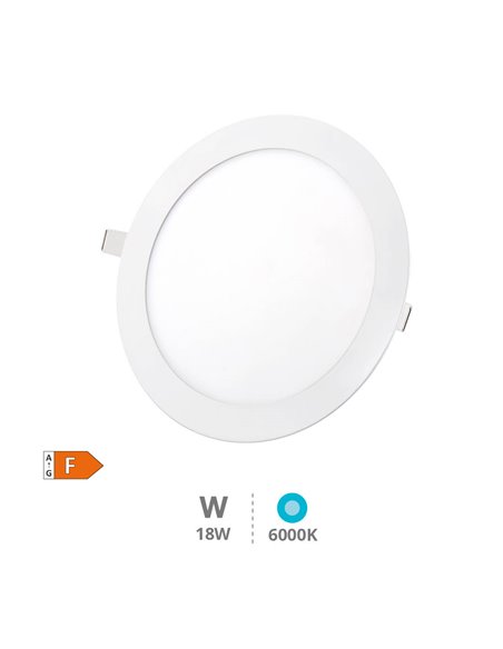 Downlight empotrable LED redondo Virey 18W 6500K Blanco