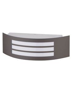 Aplique pared Gensi E27 Máx. 14W Gris antracita