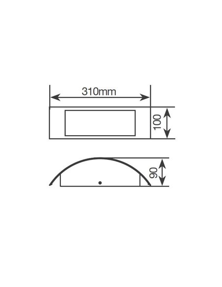 Aplique pared Gensi E27 Máx. 14W Níquel