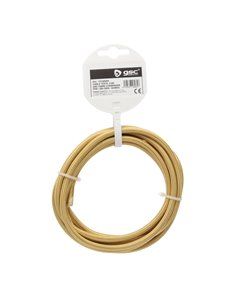 Cable textil 2,5M (2x0.75mm) Champagne