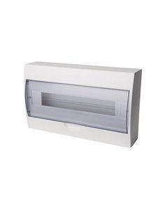 Painel elétrico de superfície 18 módulos Transparente