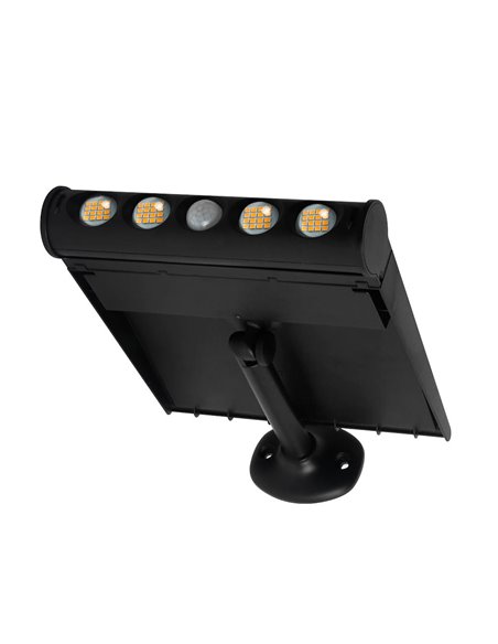 Aplique solar LED Tombua con sensor movimiento y crepuscular 8W 6000K Negro