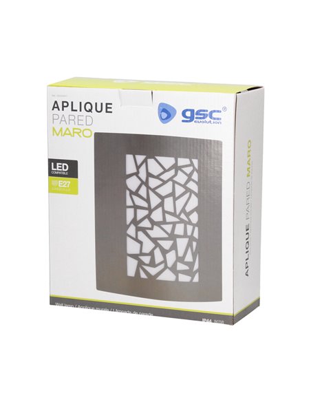Aplique pared Maro E27 Máx. 60W Gris antracita
