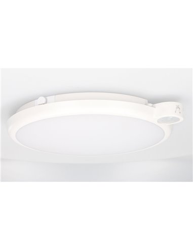 Plafon LED Kamina com sensor de movimento e crepúsculo 20W 4000K
