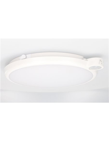 Plafon LED Kamina com sensor de movimento e crepúsculo 20W 4000K
