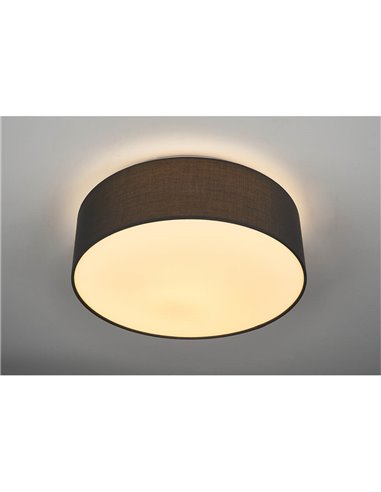 Plafón techo LED de tela Kasker 22W 3000K a 6500K regulable Gris