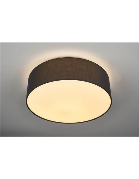Plafón techo LED de tela Kasker 22W 3000K a 6500K regulable Gris