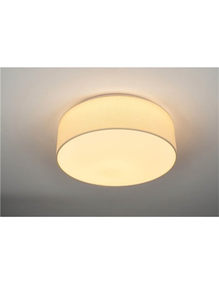 Plafón techo LED de tela Kasker 22W 3000K a 6500K regulable Beige