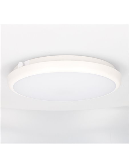 Plafón LED Lainio con sensor movimiento y crepuscular + stand-by 16W 6000K