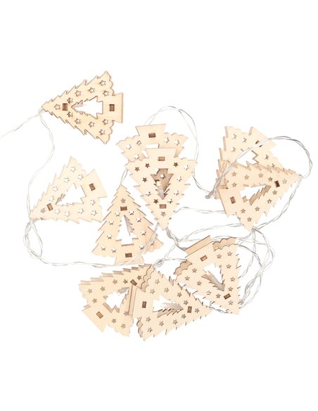 Árboles LED de madera 1,35M Luz cálida