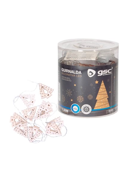 Árboles LED de madera 1,35M Luz fría