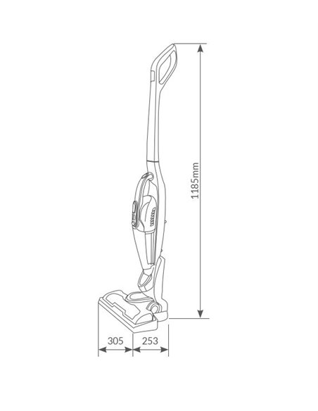 Aspirador de escoba 2 en 1 Oyem 120W