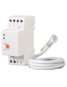 Detector con sensor crepuscular para montaje en carril DIN