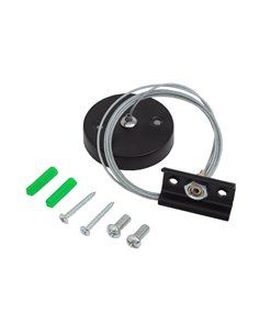Kit de suspensión para carril monofásico Negro