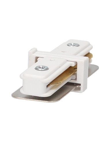 Conector recto para foco monofásico Blanco