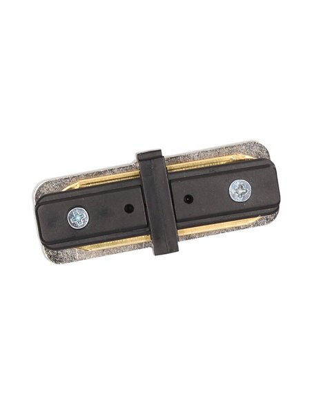 Conector recto para foco monofásico Negro