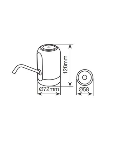 Dispensador de agua automático para botellas de 5 a 10L