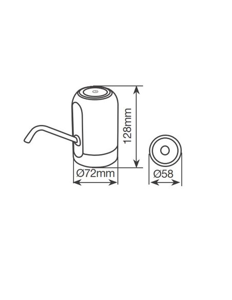 Dispensador de agua automático para botellas de 5 a 10L