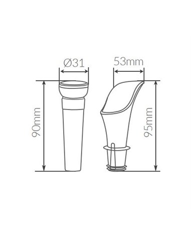 Set tapón de vacío y servidor de vino