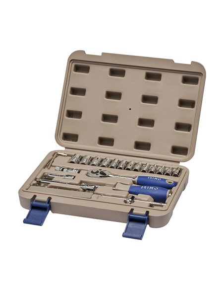 Juego vasos y puntas 1/4", 35 piezas 109-35-4 irimo