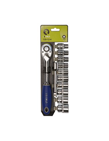 Conjunto de soquetes de 1/2" 10 soquetes...