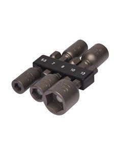 Juego 5 puntas stecker magnéticas 5,5-13mm 474m-5-h irimo