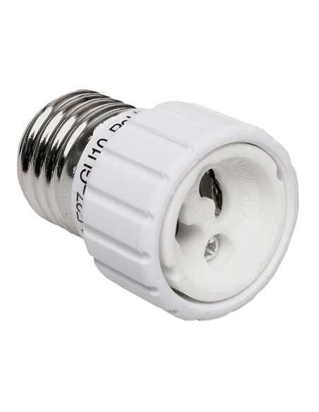 Adaptador de casquillo de portalamparas e27 a gu10 (solo inst. 12v o inferiores)